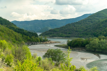 Fototapeta na wymiar The nature around Borovitsa river