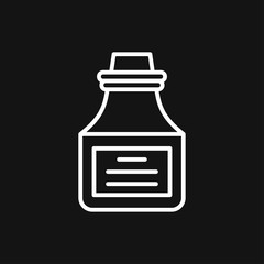 Obraz premium Quill ink icon logo, illustration, vector sign symbol for design