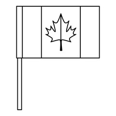 canadian flag celebration day icon