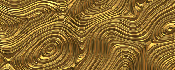 Wavy gold background