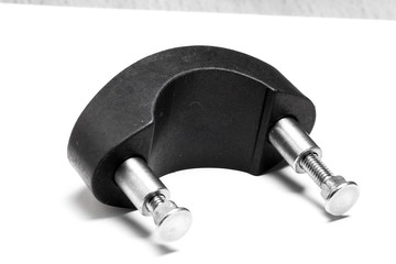 mounting bracket with bolts white background