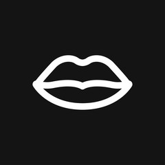 Lips icon, kiss icon, logo, illustration, vector sign symbol for design
