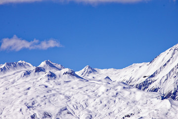 Obraz premium Les arcs - massif du Mont Blanc