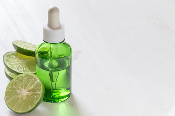 Lime extract vitamin C for skin treatment and remedies, acne and dark spots essential oil product, natural and organic beauty items