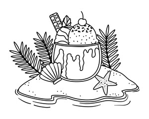 Summer and delicious ice cream design