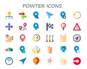 pointer icon set