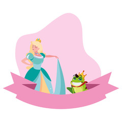 beautiful princess and toad prince of tales character