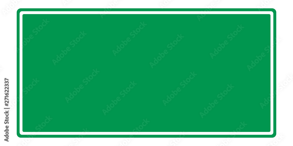 Wall mural Blank traffic signs from illustrations