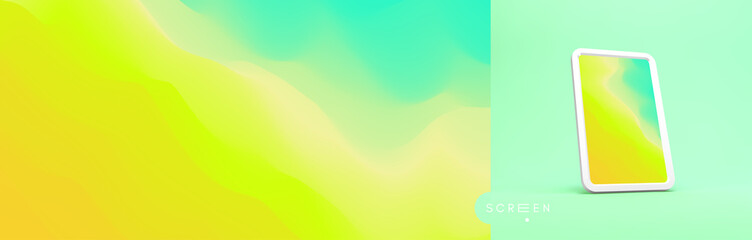 Abstract background with trendy gradients. Vector illustration for mobile phone cover and screen.