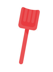 plastic shovel toy isolated icon