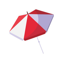 summer beach umbrella isolated icon