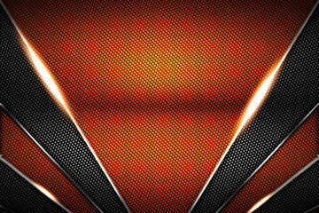 orange and black carbon fiber and chromium frame. - 271624346
