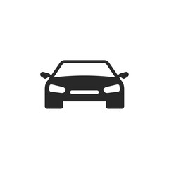 car icon vector isolated illustration. Flat icon Car symbol logo design inspiration