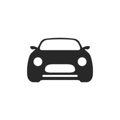 Plakat car icon vector isolated illustration. Flat icon Car symbol logo design inspiration