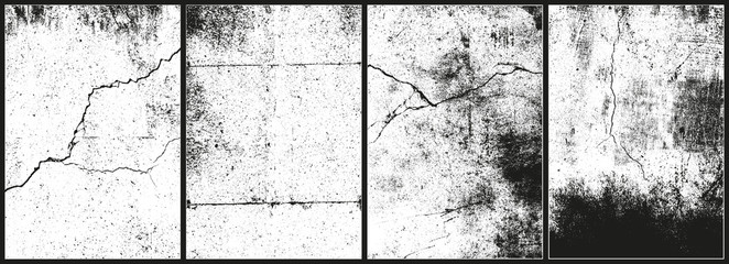 Cracked Concrete textures. Movable cracks