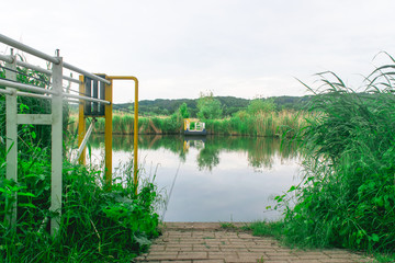 Dutch polder landscape in Ooij