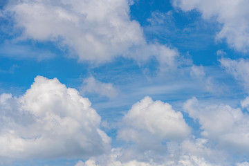 Blue sky with clouds. for background or texture