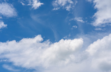 Blue sky with clouds. for background or texture
