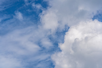 Blue sky with clouds. for background or texture