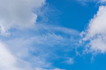 Blue sky with clouds. for background or texture