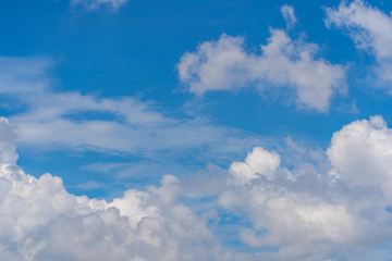 Naklejka na ściany i meble Blue sky with clouds. for background or texture
