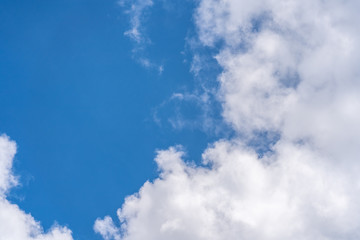 Blue sky with clouds. for background or texture