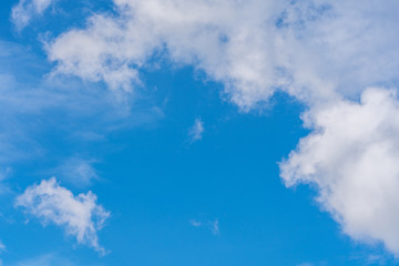 Blue sky with clouds. for background or texture