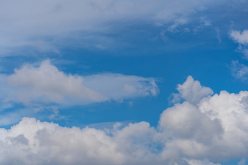 Blue sky with clouds. for background or texture