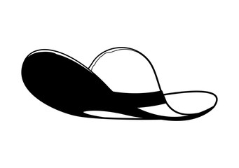 summer straw hat accessory icon