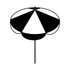 summer beach umbrella isolated icon