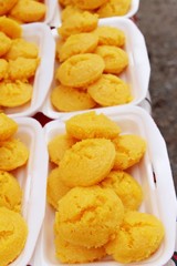 Toddy Palm Cake (Kanom Tarn) , Thai dessert