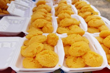 Toddy Palm Cake (Kanom Tarn) , Thai dessert