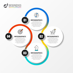 Infographic design template. Creative concept with 4 steps