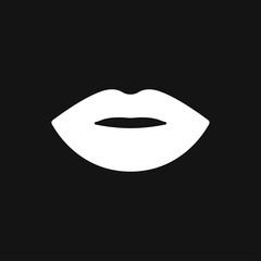 Lips icon, kiss icon, logo, illustration, vector sign symbol for design