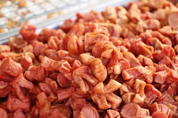 Fried sausage is delicious at street food