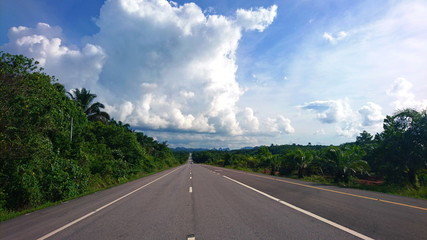 County roads fresh view sky tropical location 