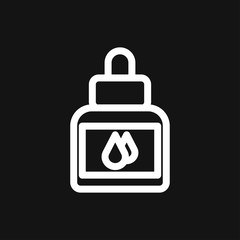 Obraz premium Quill ink icon logo, illustration, vector sign symbol for design