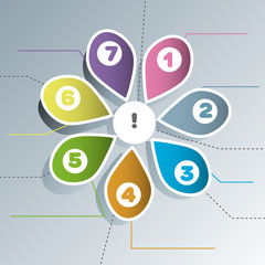 color drawing with infarmation sense, infographics