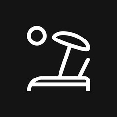 Chaise lounge icon logo, illustration, vector sign symbol for design