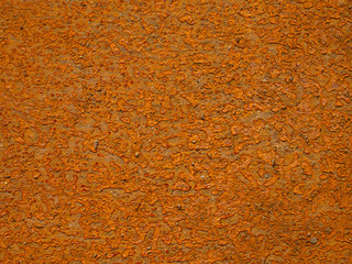 Rust on the surface of the steel plate and there are dirt
