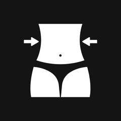 Weight loss icon logo, illustration, vector sign symbol for design