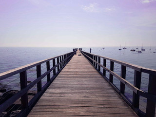 Obraz premium Punkt widzenia na pontonie