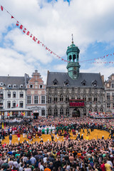 Ducasse de Mons or Doudou in Mons, Belgium.