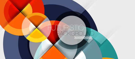 Obraz premium Geometric design abstract background - circles