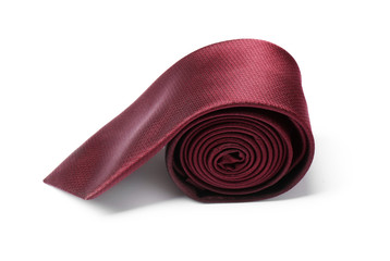 Stylish color male necktie isolated on white