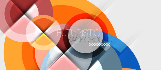 Obraz premium Geometric design abstract background - circles