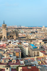 Fototapeta na wymiar Barcelona from Santa Maria del Pi church, Spain