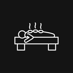 Massage Icon. spa vector logo, illustration, vector sign symbol for design