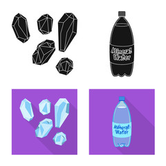 Vector design of cooking and sea logo. Set of cooking and baking   stock vector illustration.