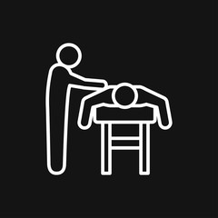 Massage Icon. spa vector logo, illustration, vector sign symbol for design